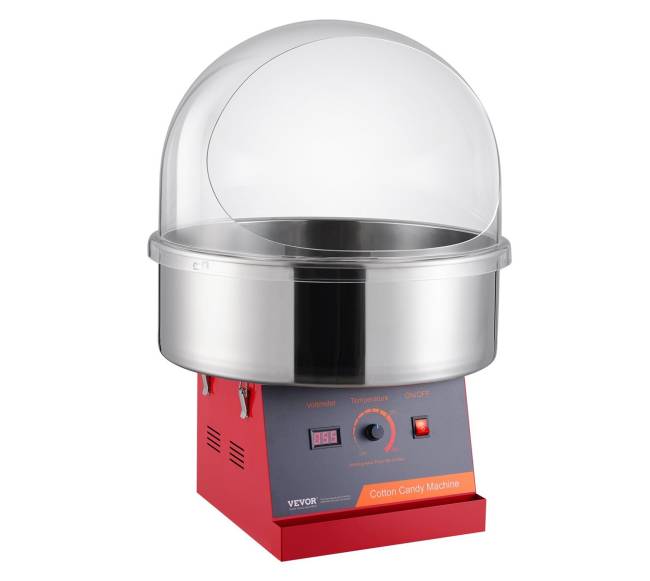 Elektrinė cukraus vatos mašina su dangčiu0
