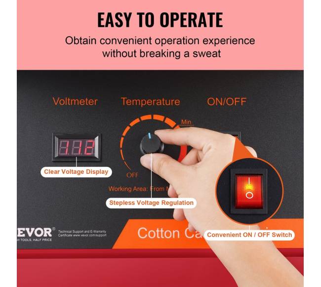 Elektrinė cukraus vatos mašina su dangčiu2