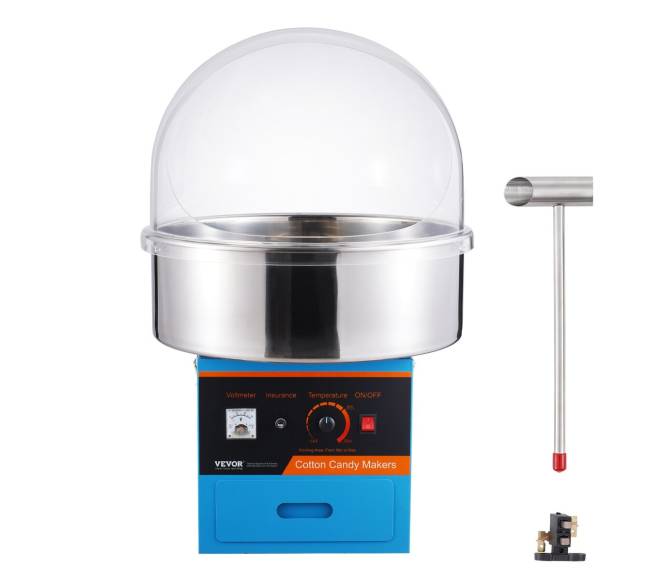 Elektrinė cukraus vatos mašina su dangčiu8