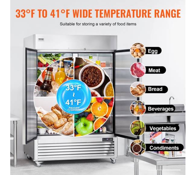 Komercinis šaldytuvas su 2 dviejų durų dėžėmis4