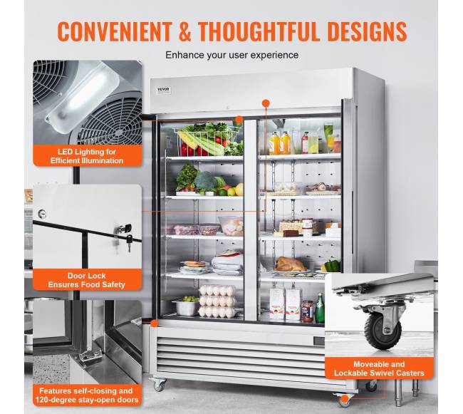 Komercinis šaldytuvas su 2 dviejų durų dėžėmis5