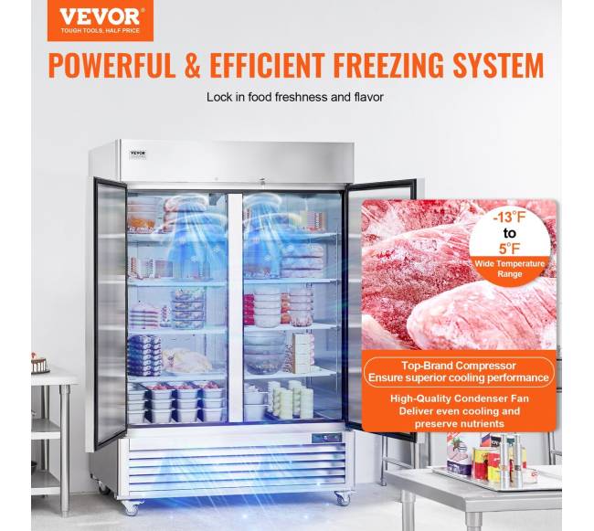 Komercinis šaldiklis 1100 L su 2 durimis1