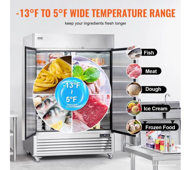 Komercinis šaldiklis 1100 L su 2 durimis4