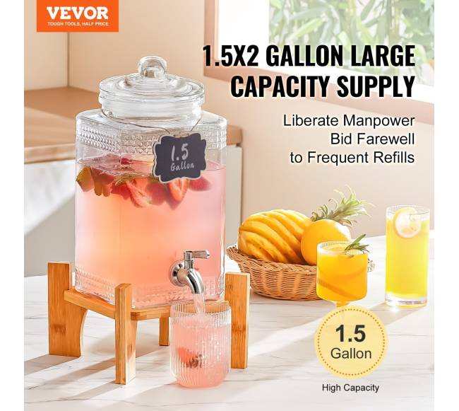 Gėrimų indas su stovu ir gaubtu1