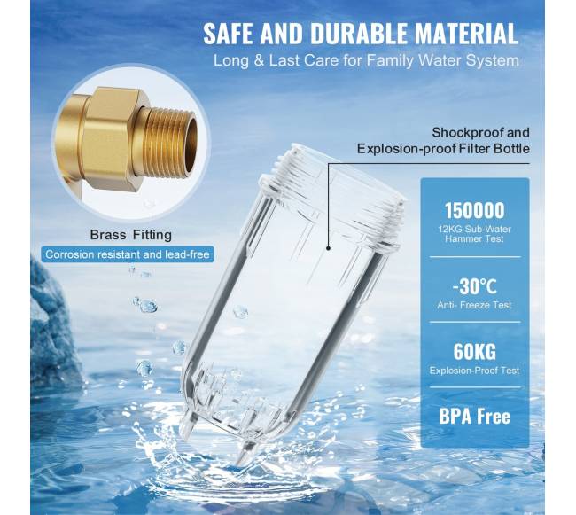 namų vandens filtravimo sistema su 40 mikronų filtru4