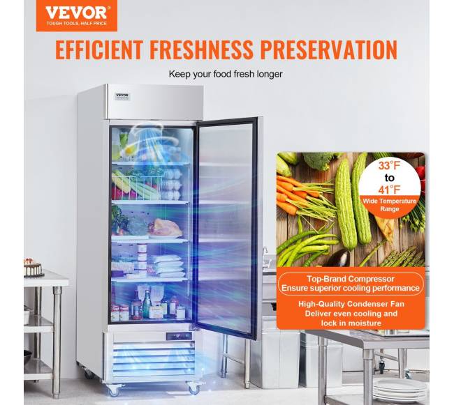 Komercinis šaldytuvas vienomis durimis1