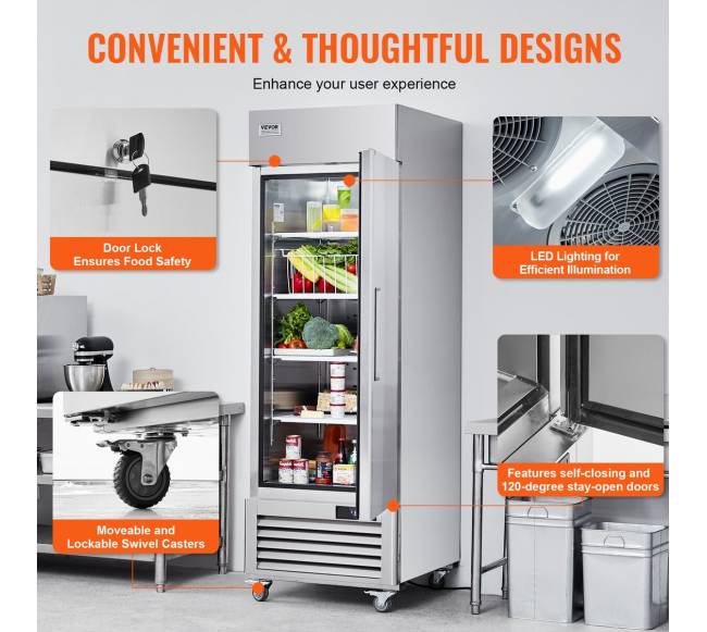 Komercinis šaldytuvas vienomis durimis5