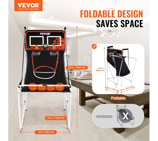 Sulankstomas dvigubas krepšinis dviems žaidėjams1