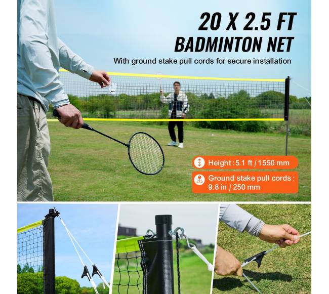 Nešiojama badmintono tinklo rinkinys2