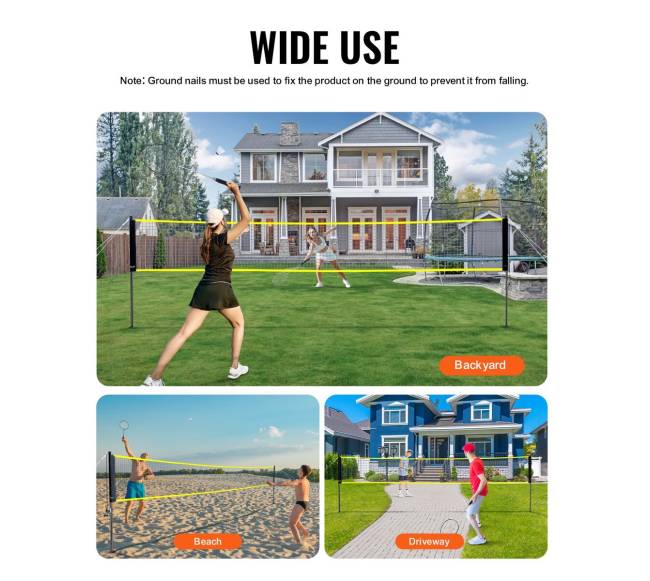 Nešiojama badmintono tinklo rinkinys5