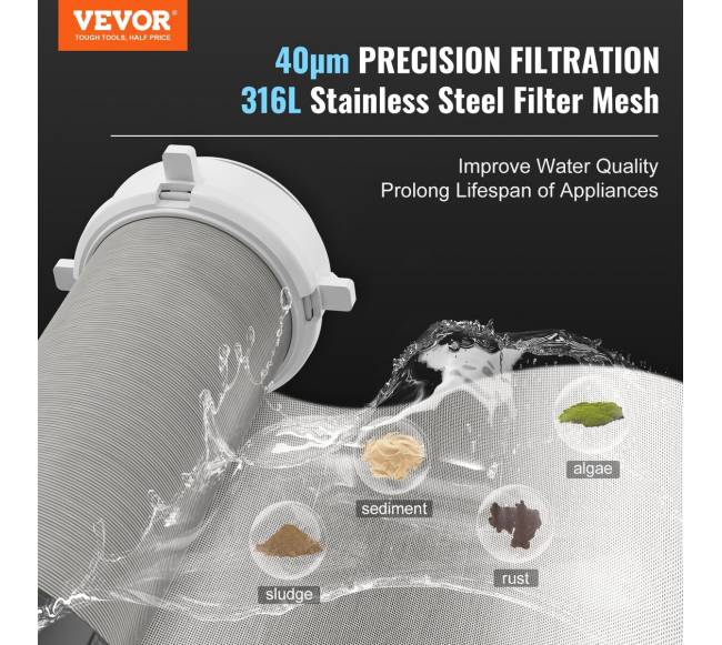 Vandens filtravimo sistema su 40 mikronų filtru1