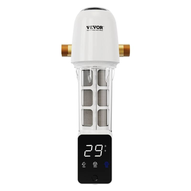 Vandens filtro 40 mikronų nuosėdų filtras su grįžtamu plovimu0