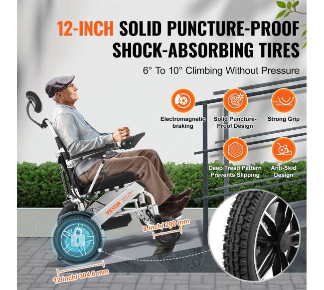 Sulankstoma elektrinė vežimėlė su reguliuojama atrama4