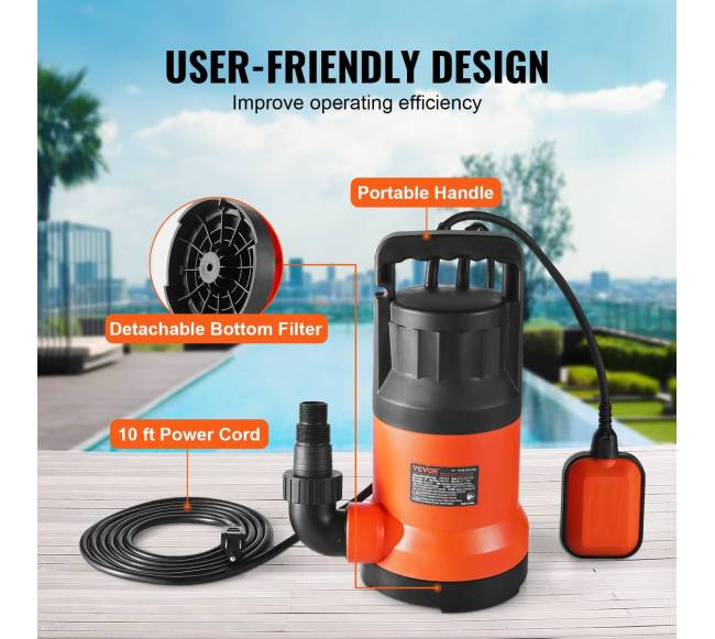 Panardinamasis vandens siurblys 700W 4148 GPH4