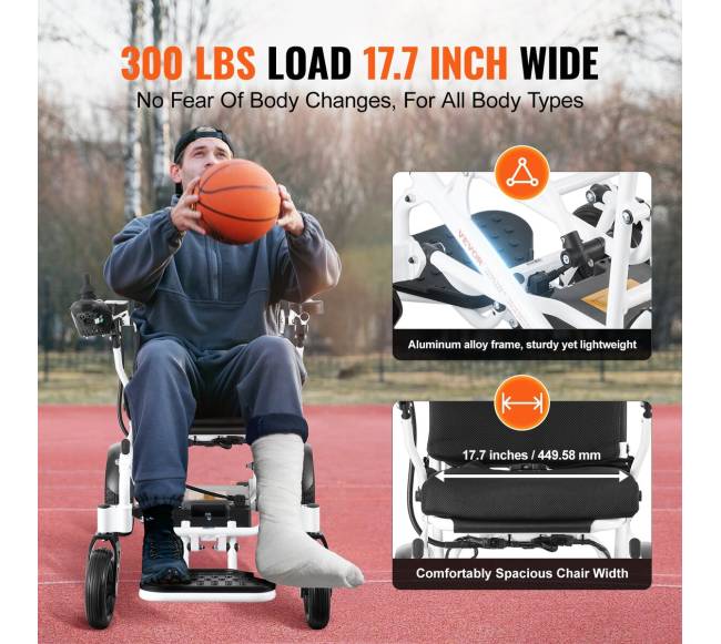 Sulankstomas elektrinis vežimėlis su motoru5