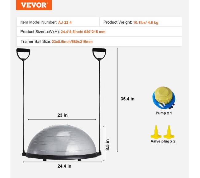59 cm pusiau pratimo kamuolys su juosta6