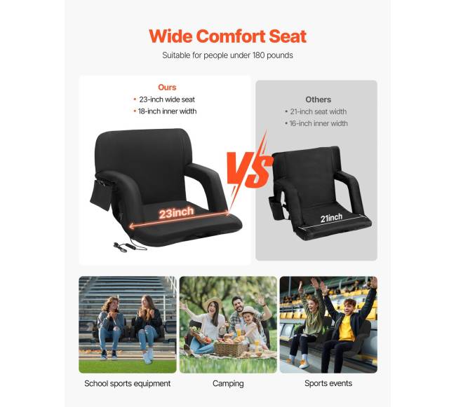 Šildoma sulankstoma kėdė su atlošu (2 vnt.)2