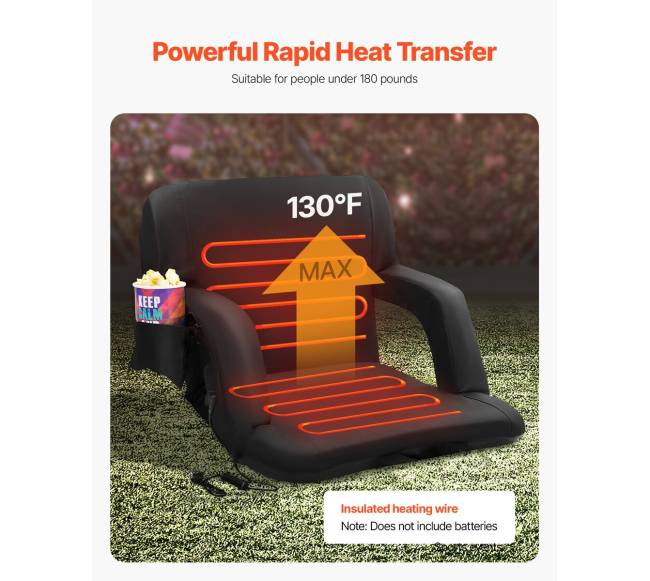 Šildoma sulankstoma kėdė su atlošu (2 vnt.)3