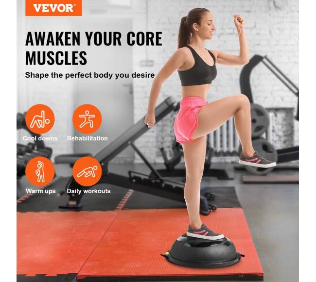 66 cm pusiau rutulio formos treniruočių kamuolys su juostomis1