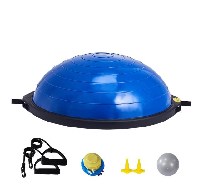66 cm pusė treniruočių kamuolio su pasipriešinimo juosta8