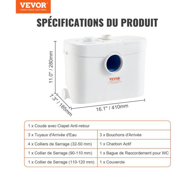 Maceratorius siurblys su 3 įleidimais6