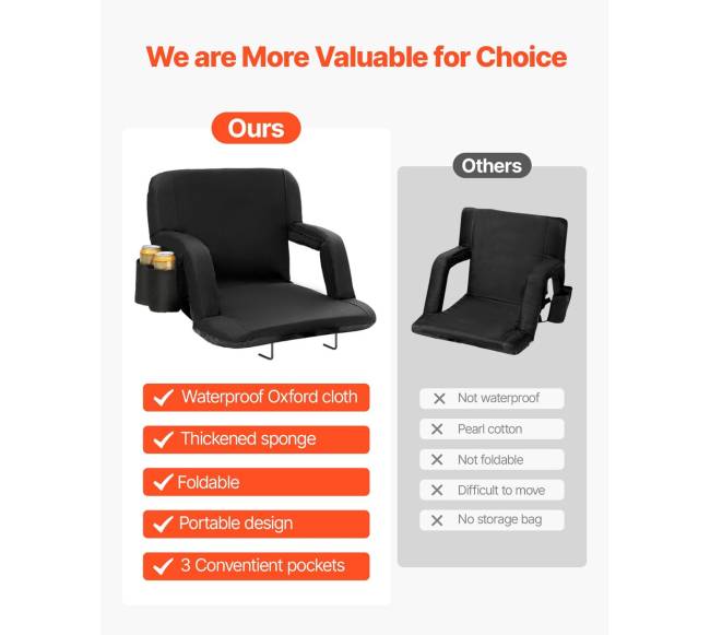 Nešiojama atloštu sporto sėdinė su atlenkimu3