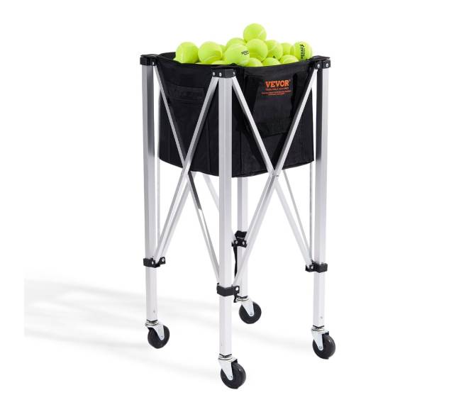 Teniso kamuoliukų vežimėlis su ratukais 150 kamuolių0