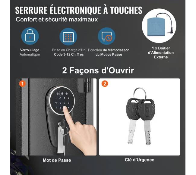 Ginklų seifas su skaitmenine klaviatūra2