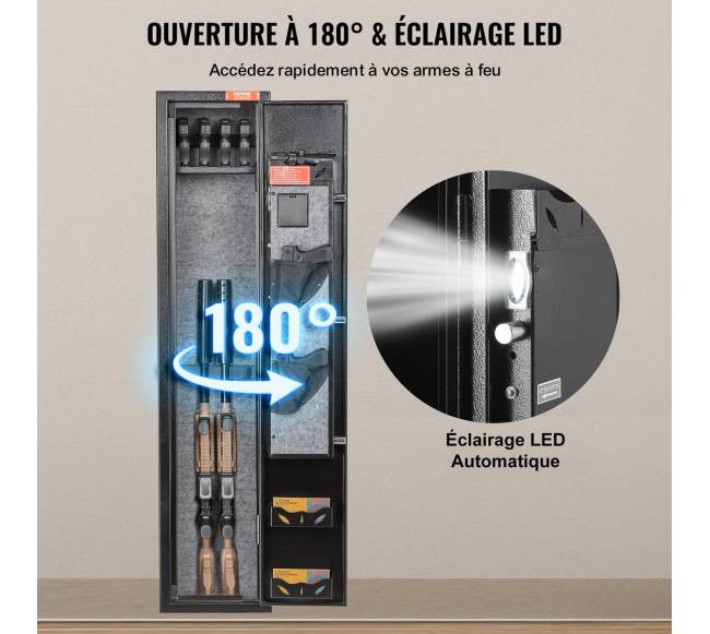 Ginklų seifas su skaitmenine klaviatūra5