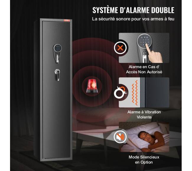 Šautuvų seifas su skaitmenine klaviatūra ir užraktu3
