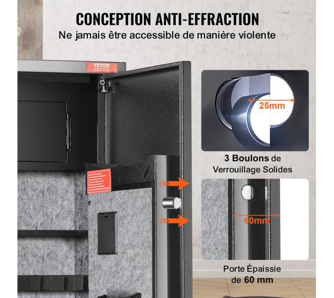 7-8 šautuvų seifas su skaitmenine klaviatūra4