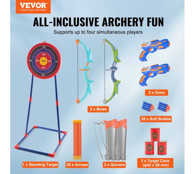 Vaikiškas lankų ir strėlyčių rinkinys su LED1