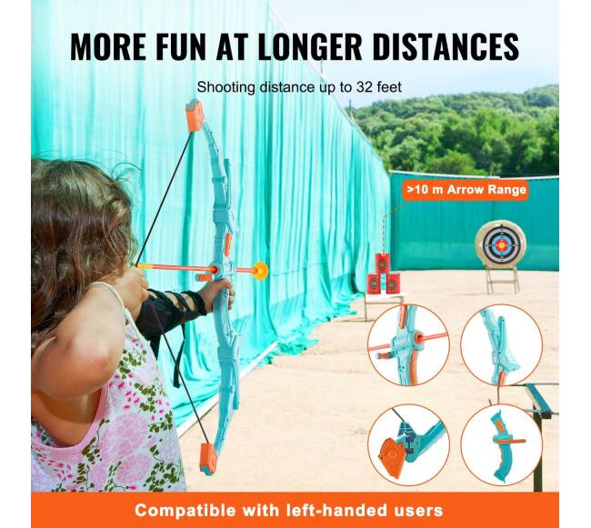 Vaikų šaudymo lankas su LED ir 10 strėlių2