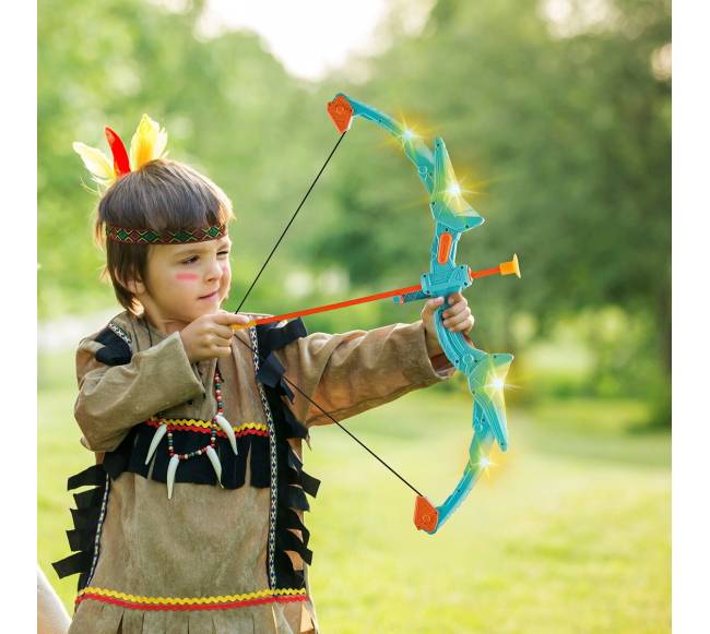 Vaikų šaudymo lankas su LED ir 10 strėlių10