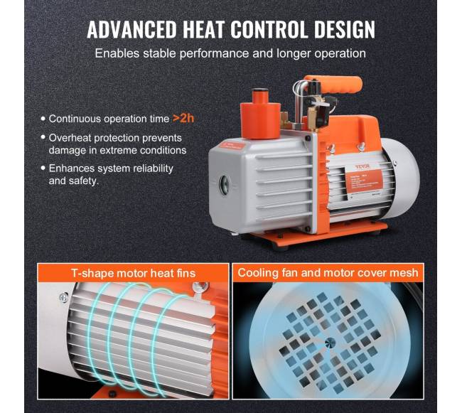 Dviejų pakopų vakuuminis siurblys 7 CFM2