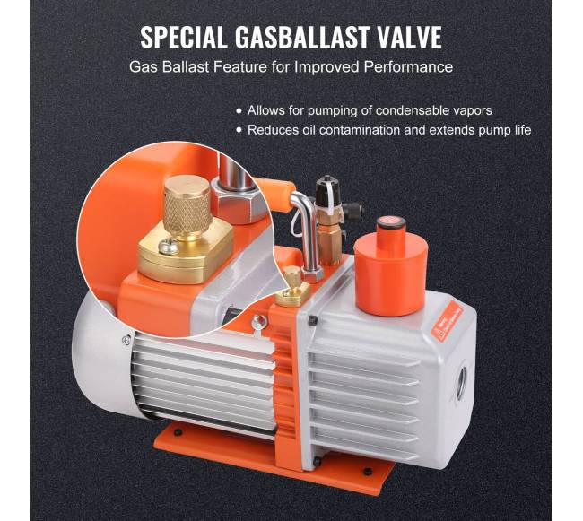 Dviejų pakopų vakuuminis siurblys 7 CFM3