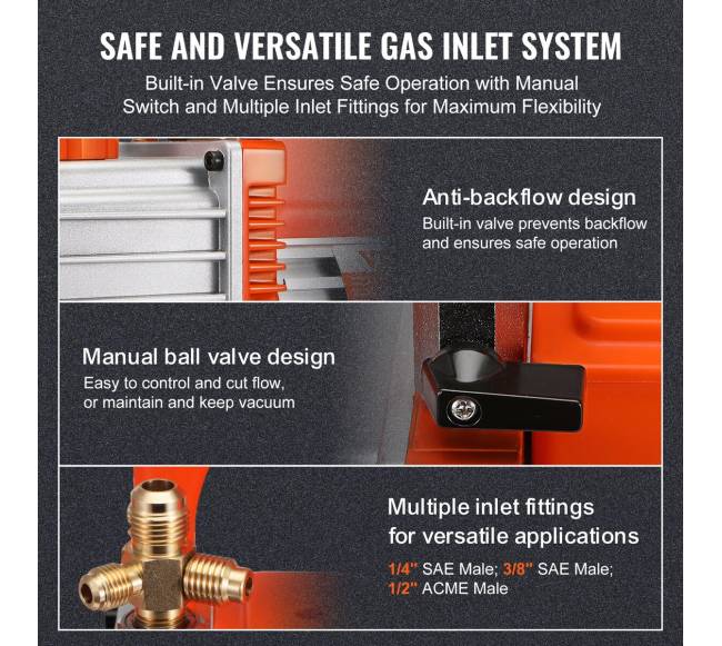 Dviejų pakopų vakuuminis siurblys 7 CFM4