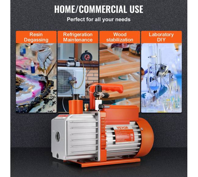 5 CFM dviejų pakopų vakuuminis siurblys5