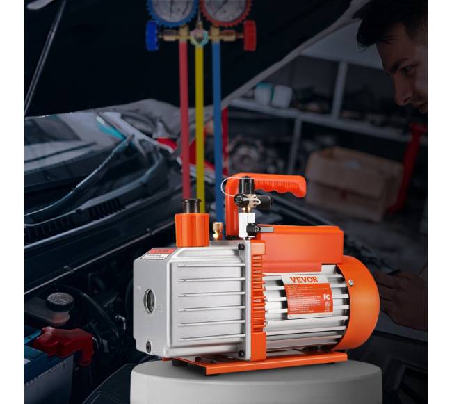 5 CFM dviejų pakopų vakuuminis siurblys7