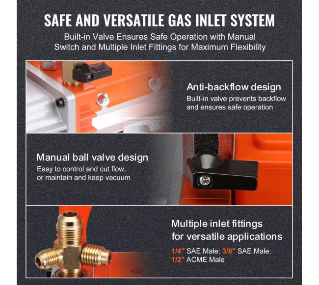 5 CFM dviejų pakopų vakuuminis siurblys4