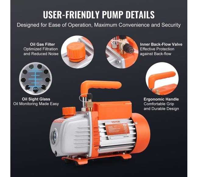 HVAC vakuuminis siurblys su manometru5