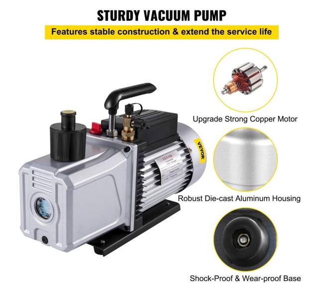 Dvigubo veikimo vakuuminis siurblys 12CFM2