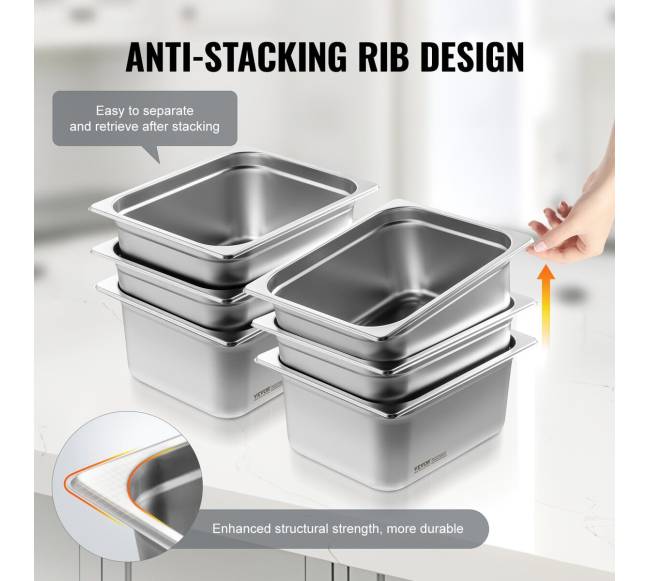 6 vienetų 12 dydžio nerūdijančio plieno puodai3