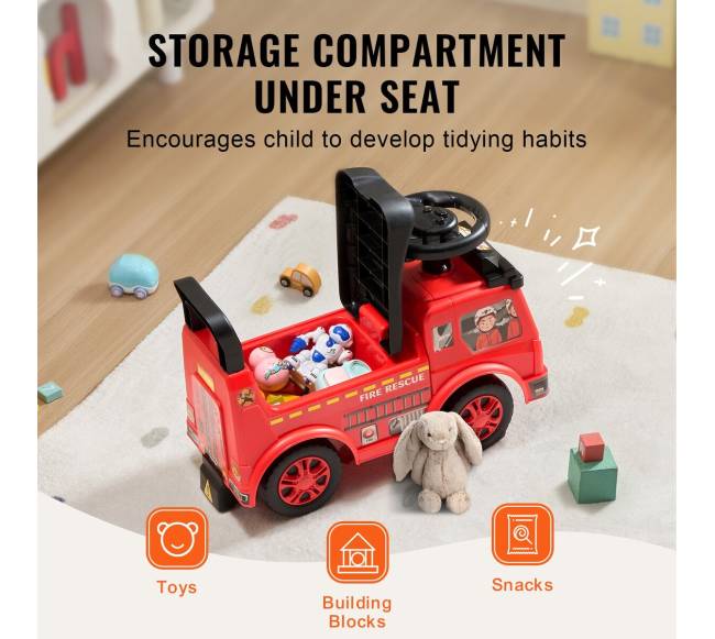 Vaikiška mašinėlė vaikams 1-3 metų raudona4