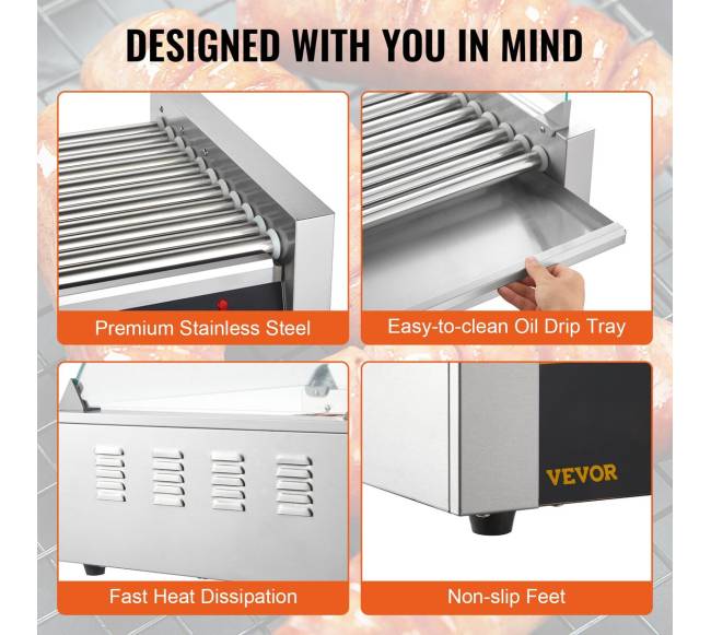 Elektrinė 30 dešrainių grilis 11 ritinėlių5