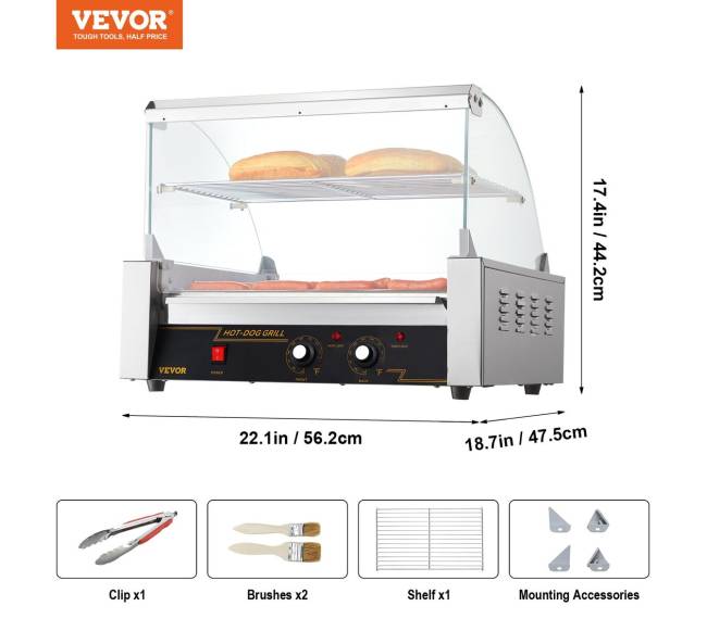 Elektrinė 30 dešrainių grilis 11 ritinėlių6