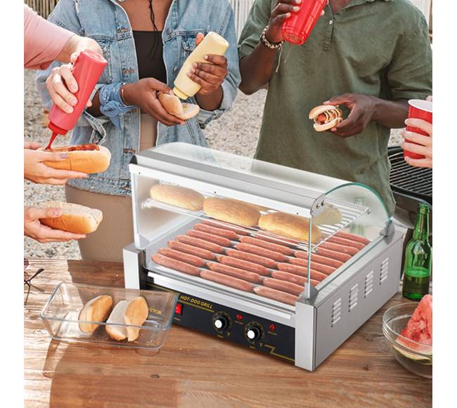 Elektrinė 30 dešrainių grilis 11 ritinėlių7