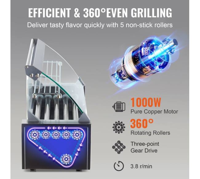 Elektrinė dešrelių grilio mašina su 12 dešrelėmis4