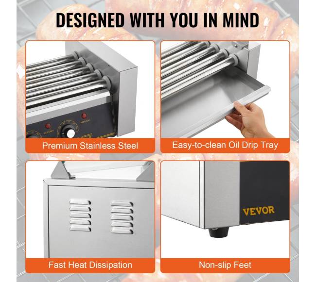 Elektrinė dešrelių grilio mašina su 12 dešrelėmis5