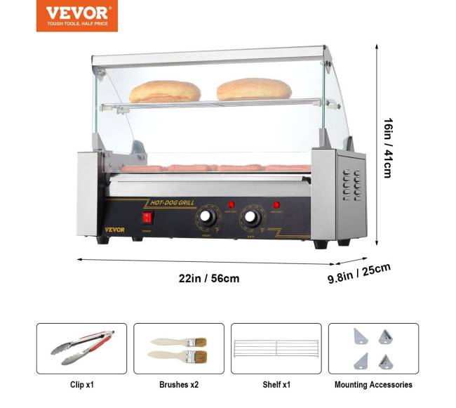 Elektrinė dešrelių grilio mašina su 12 dešrelėmis6